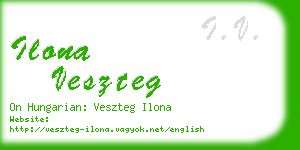 ilona veszteg business card